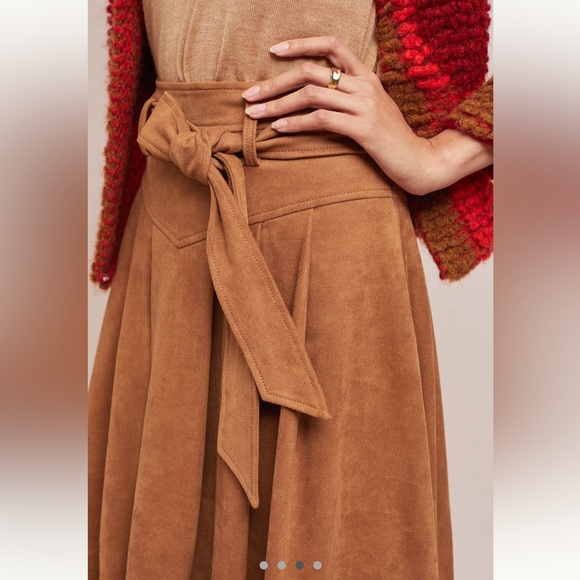 Faux Suede Anthropologie Skirt, a timeless, classic piece! - Picture 3 of 3